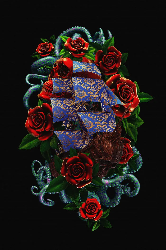 I Reimagined Traditional Tattoos As 3D Illustrations