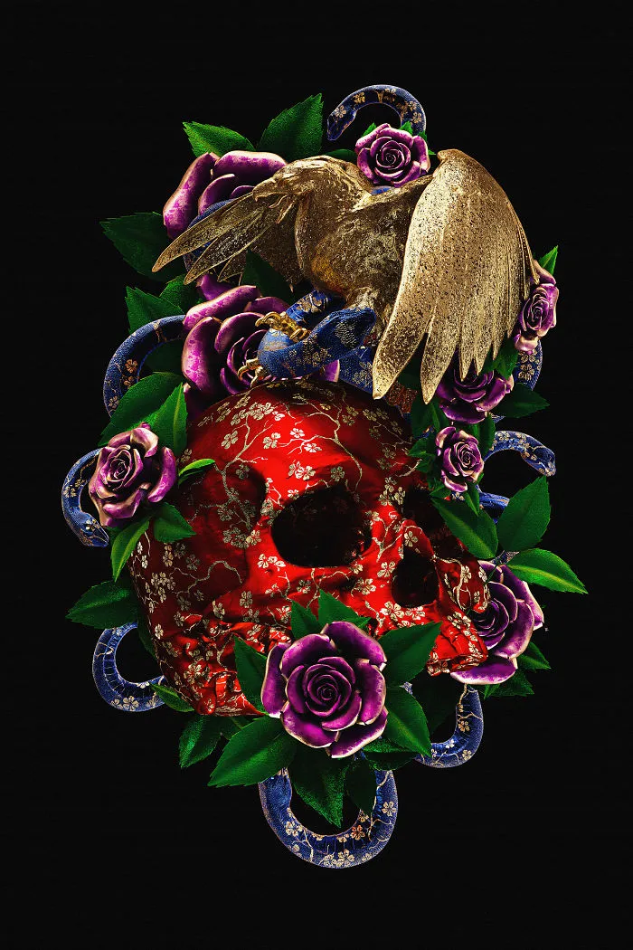 I Reimagined Traditional Tattoos As 3D Illustrations