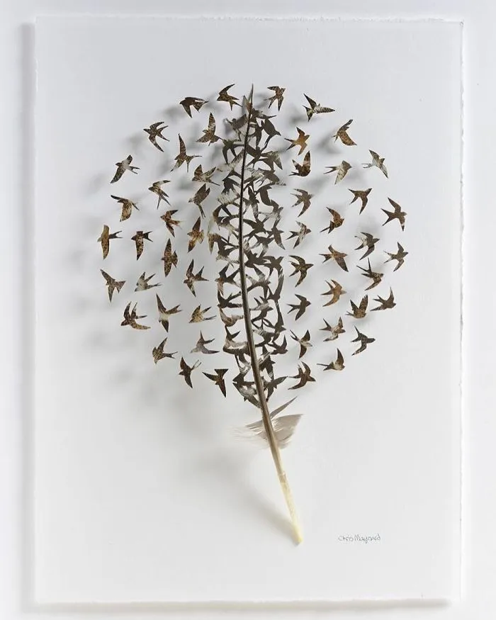 I Use Eye Surgery Scissors And Scalpels To Carve Feathers Into Intricate Art (New Pics)