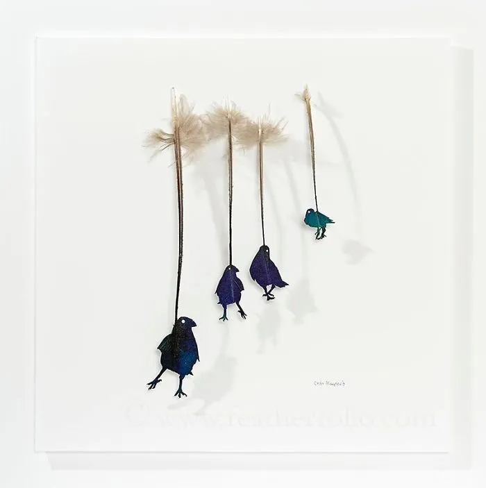 I Use Eye Surgery Scissors And Scalpels To Carve Feathers Into Intricate Art (New Pics)