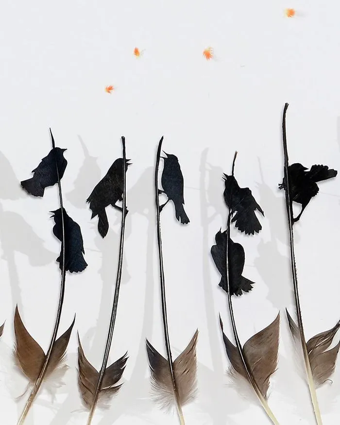 I Use Eye Surgery Scissors And Scalpels To Carve Feathers Into Intricate Art (New Pics)