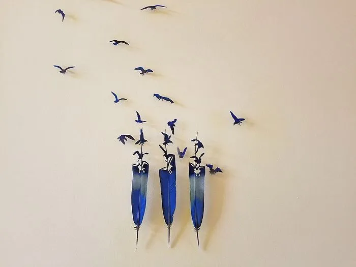 I Use Eye Surgery Scissors And Scalpels To Carve Feathers Into Intricate Art (New Pics)