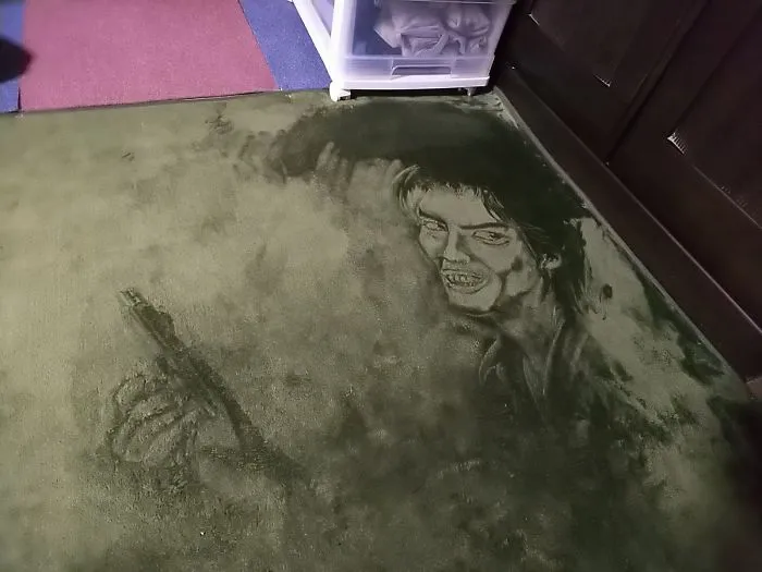 This Lady Draws On Her Carpet And The Result Is So Good, You'll Never Want To Step On It