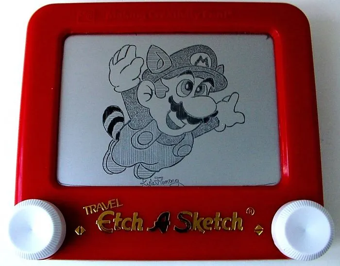 Etch-A-Sketch Artist Creates Mind-Blowing Works By Simply Turning The Dials