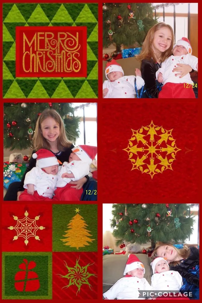 Twins First Christmas