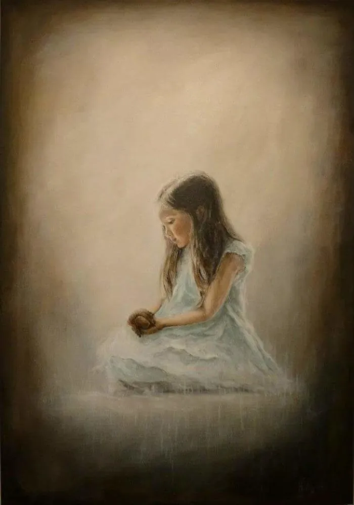 "Let Go!" Acrylic Painting. Artist: Ragnhild Engan