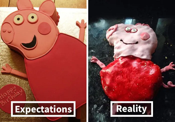 There Are No Words. My Sister Asked For A Peppa Pig Cake. This Is What I Made