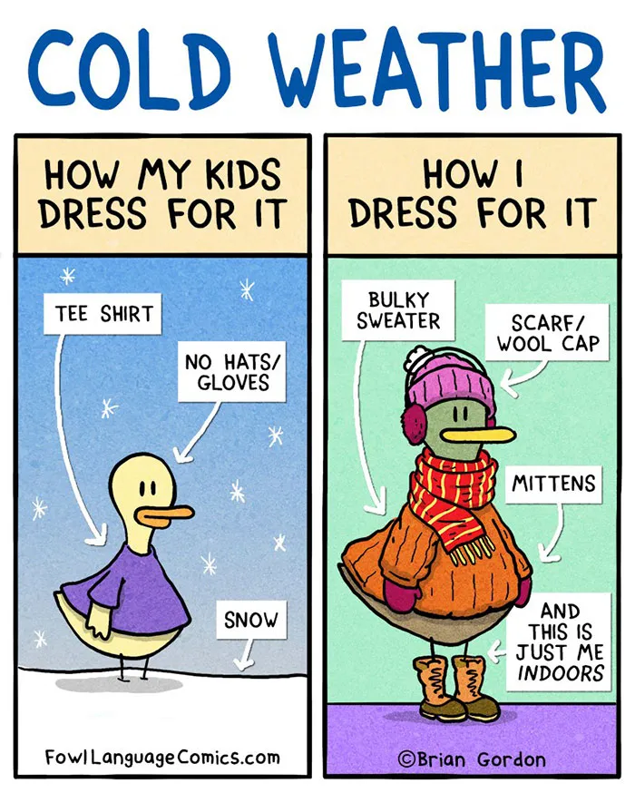 50 Funny Comics About Winter Problems That Almost Everyone Will Relate To