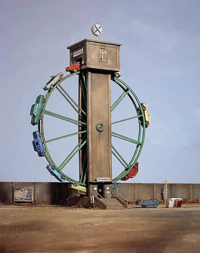 German Artist Creates Miniature Scenes With A Darkly Satirical Twist