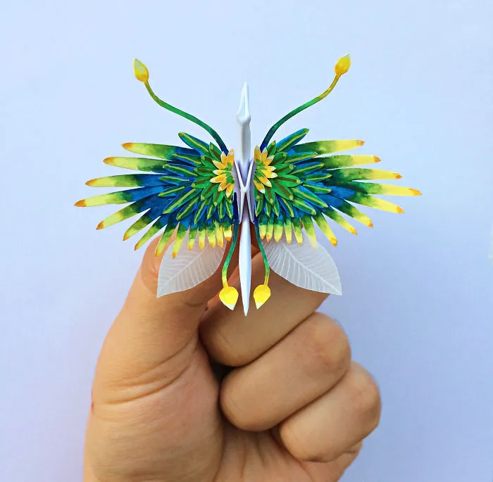 I Folded And Decorated An Origami Crane Every Day, For 1000 Days