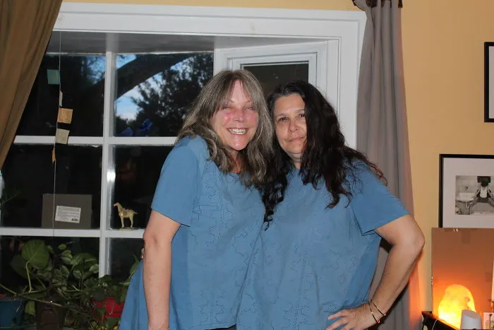 Hadn't Seen My Bff In A Couple Of Years. After An 8 Hour Drive, I Got Out Of The Car As She Walked Out Of The House. In The Same Damn Shirt.