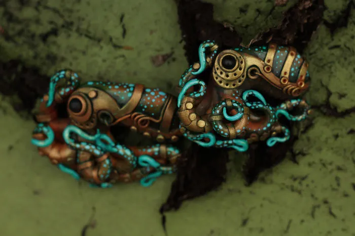 Pendant Biomechanical Octopus.