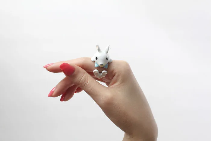 Come Up With 3 Pieces Rings Idea: Boasting Cute Animal Figures