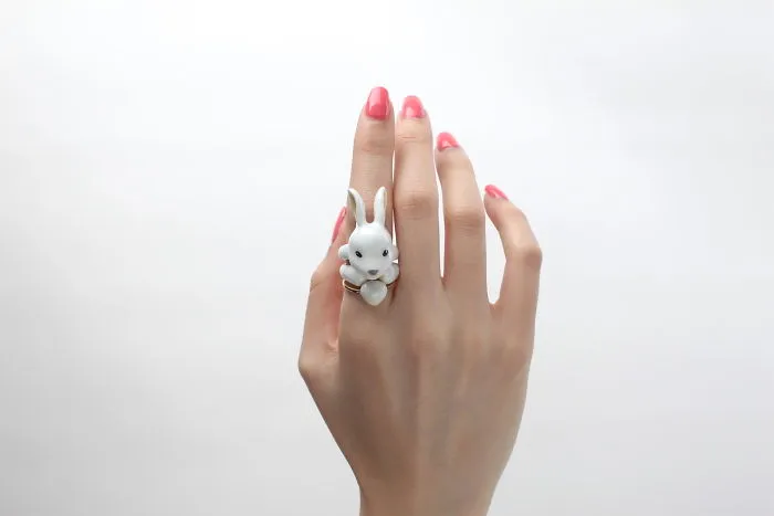 Come Up With 3 Pieces Rings Idea: Boasting Cute Animal Figures