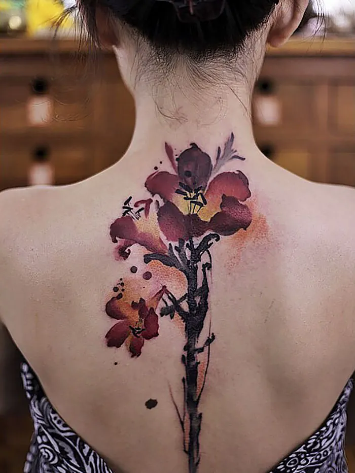 Estos tatuajes similares a acuarelas de Chen Jie te harán desear tener uno tú también