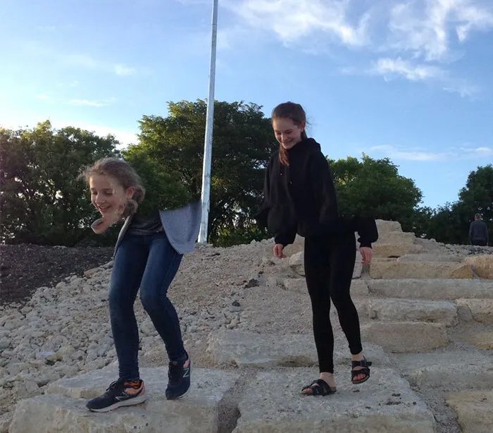 An Old Woman Saw Us Walking Together And Asked Us If She Wanted Her To Take A Picture Of Us But She Didn't Know It Was On Panoramic