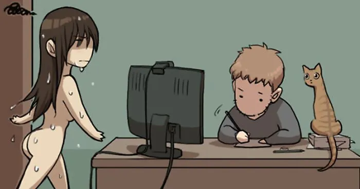 Artist Illustrates Everyday Life With Her Boyfriend And Cat In 56 Adorable Illustrations