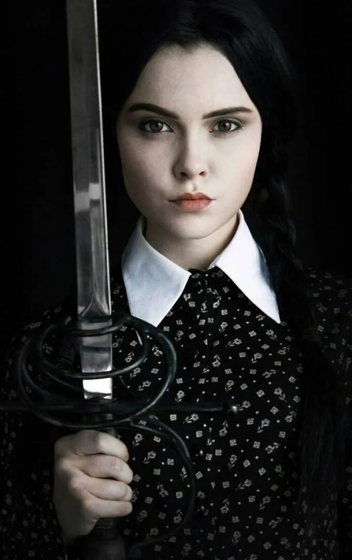 Cosplay de Miércoles Addams