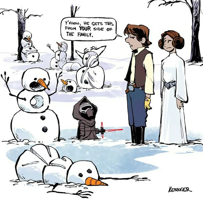 Disney Illustrator Combines Star Wars And Calvin & Hobbes, And The Result Is Adorable