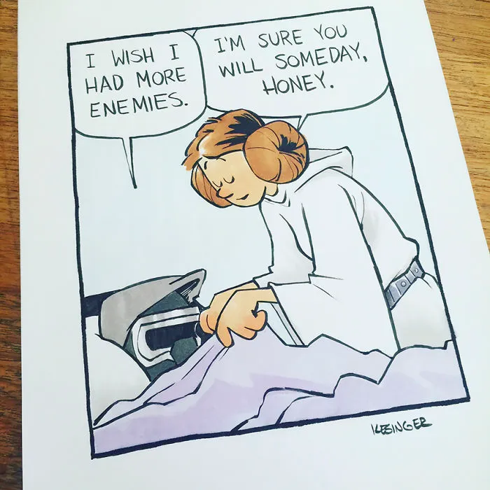 Disney Illustrator Combines Star Wars And Calvin & Hobbes, And The Result Is Adorable