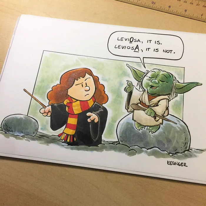 Disney Illustrator Combines Star Wars And Calvin & Hobbes, And The Result Is Adorable