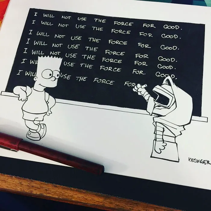 Disney Illustrator Combines Star Wars And Calvin & Hobbes, And The Result Is Adorable