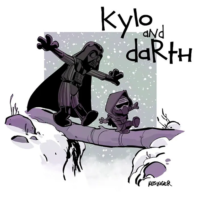 Disney Illustrator Combines Star Wars And Calvin & Hobbes, And The Result Is Adorable