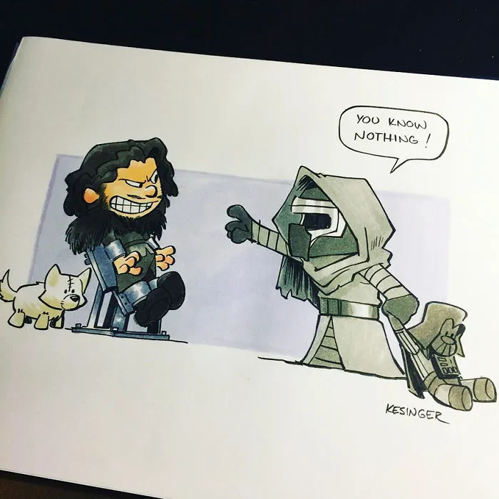 Disney Illustrator Combines Star Wars And Calvin & Hobbes, And The Result Is Adorable