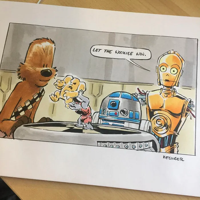 Disney Illustrator Combines Star Wars And Calvin & Hobbes, And The Result Is Adorable