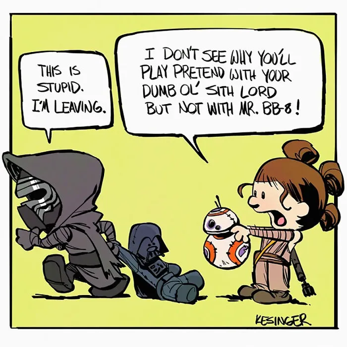 Disney Illustrator Combines Star Wars And Calvin & Hobbes, And The Result Is Adorable
