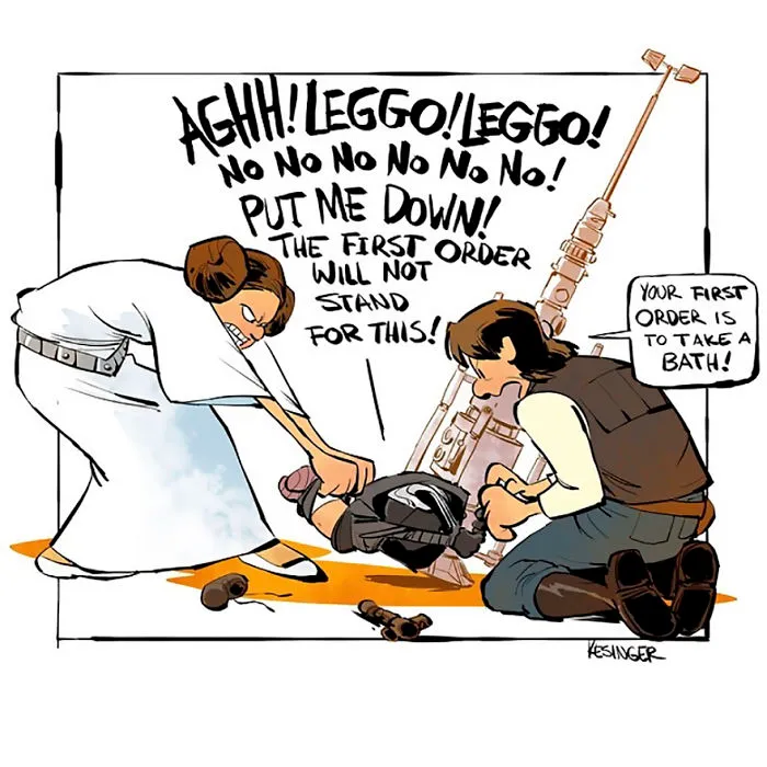Disney Illustrator Combines Star Wars And Calvin & Hobbes, And The Result Is Adorable