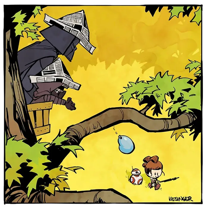 Disney Illustrator Combines Star Wars And Calvin & Hobbes, And The Result Is Adorable