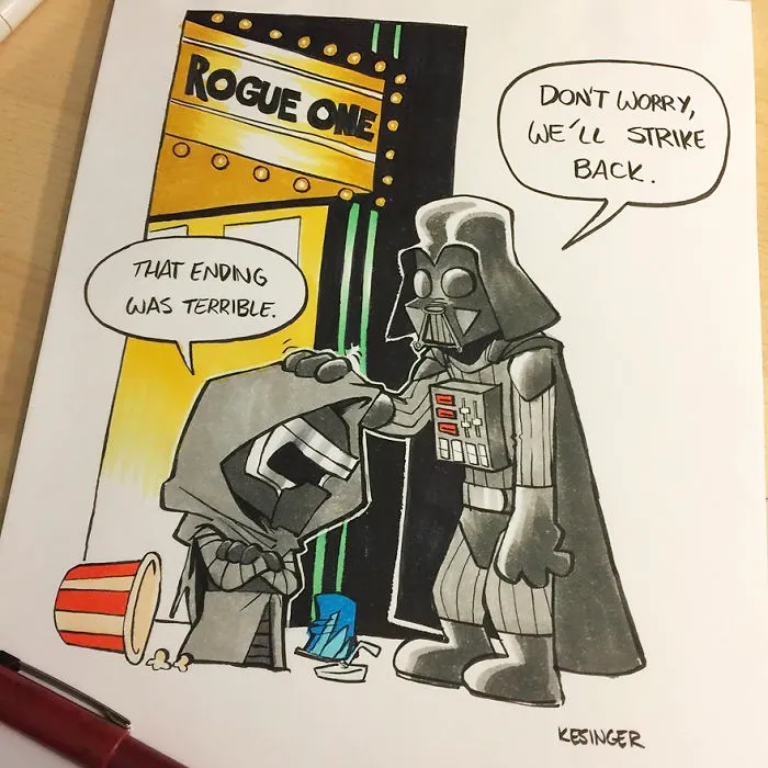 Disney Illustrator Combines Star Wars And Calvin & Hobbes, And The Result Is Adorable