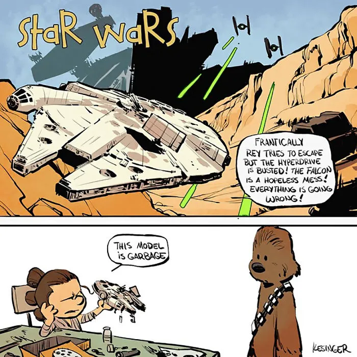 Disney Illustrator Combines Star Wars And Calvin & Hobbes, And The Result Is Adorable