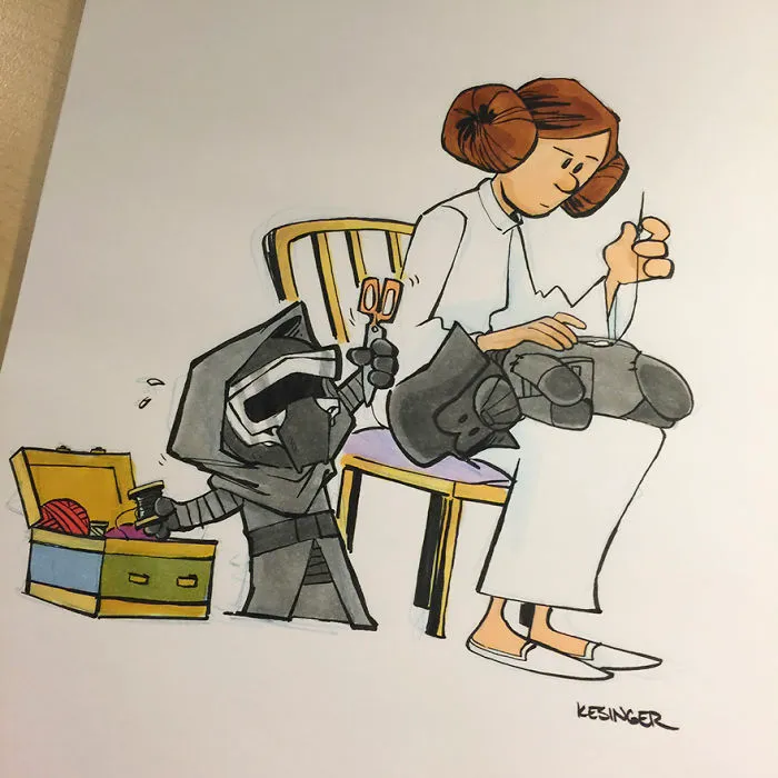 Disney Illustrator Combines Star Wars And Calvin & Hobbes, And The Result Is Adorable