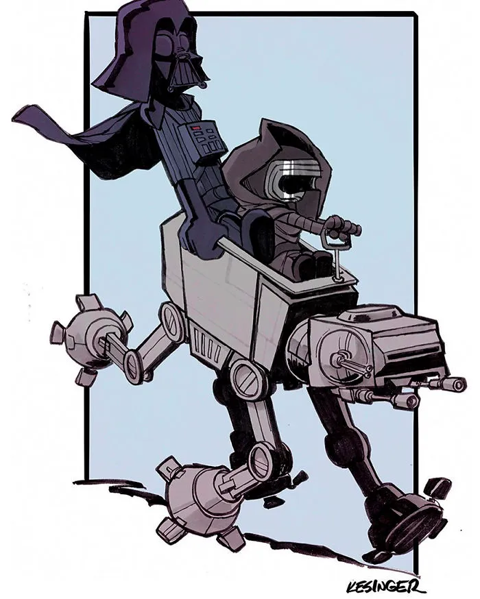 Disney Illustrator Combines Star Wars And Calvin & Hobbes, And The Result Is Adorable