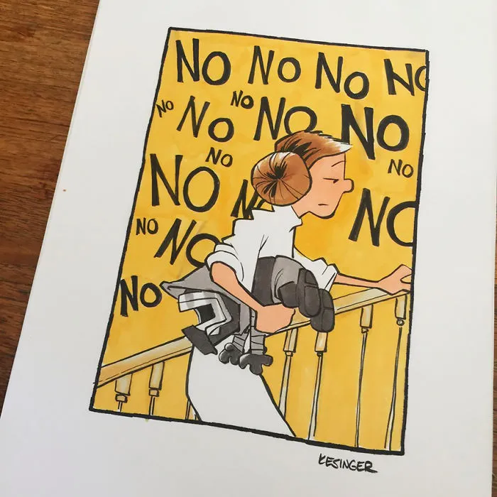 Disney Illustrator Combines Star Wars And Calvin & Hobbes, And The Result Is Adorable
