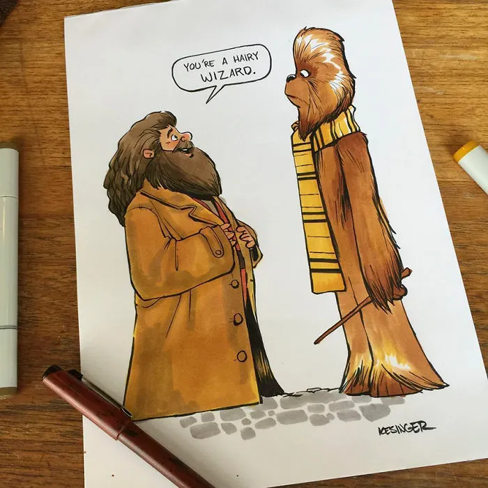 Disney Illustrator Combines Star Wars And Calvin & Hobbes, And The Result Is Adorable