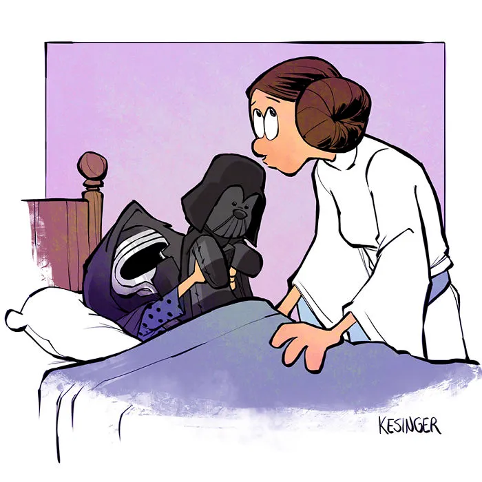 Disney Illustrator Combines Star Wars And Calvin & Hobbes, And The Result Is Adorable