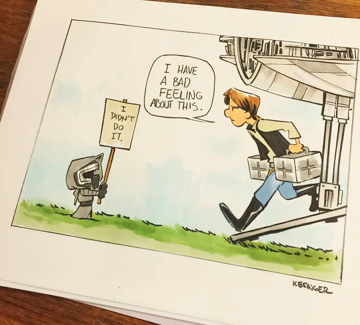 Disney Illustrator Combines Star Wars And Calvin & Hobbes, And The Result Is Adorable