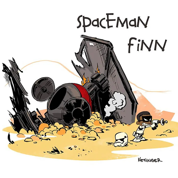 Disney Illustrator Combines Star Wars And Calvin & Hobbes, And The Result Is Adorable