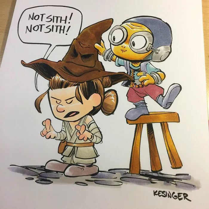 Disney Illustrator Combines Star Wars And Calvin & Hobbes, And The Result Is Adorable