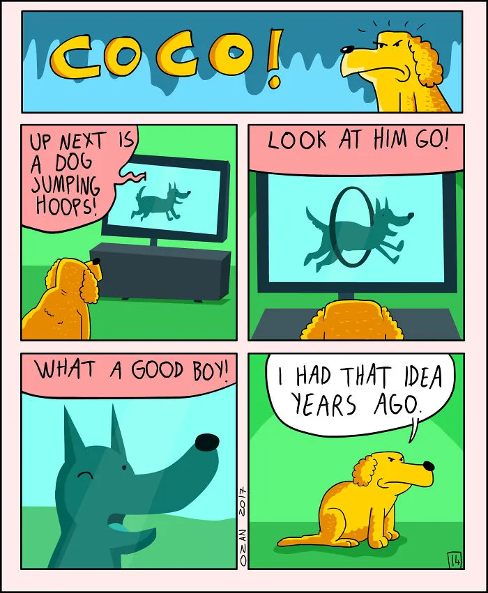 17 Hilariously Pessimistic Comics About Coco The Jolly Dog That Every Pessimist Will Relate To