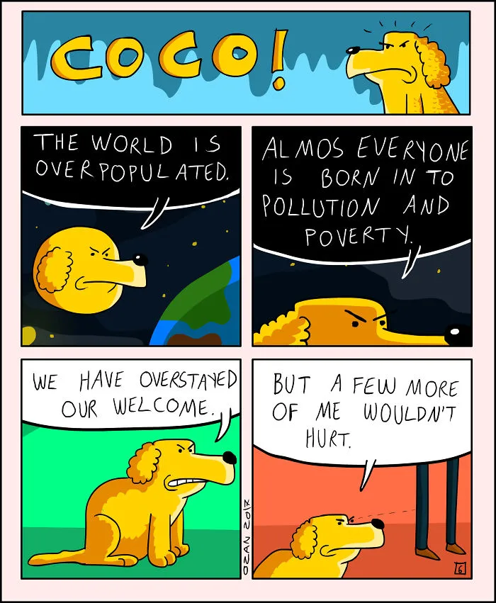 17 Hilariously Pessimistic Comics About Coco The Jolly Dog That Every Pessimist Will Relate To