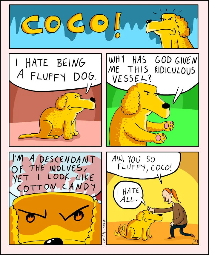 17 Hilariously Pessimistic Comics About Coco The Jolly Dog That Every Pessimist Will Relate To