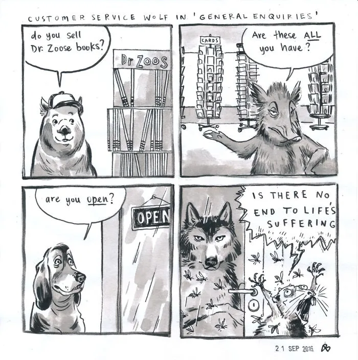 Customer Service Wolf In 'General Enquiries'