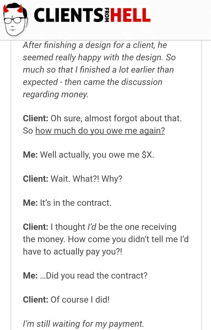 You Think Your Job Sucks? Then Take A Look At These 113 Real Conversations With Clients From Hell