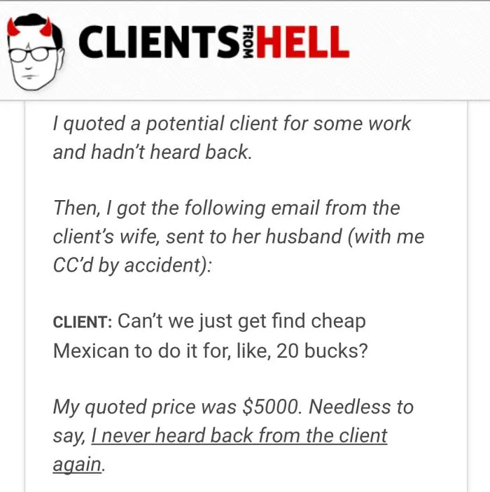 You Think Your Job Sucks? Then Take A Look At These 113 Real Conversations With Clients From Hell