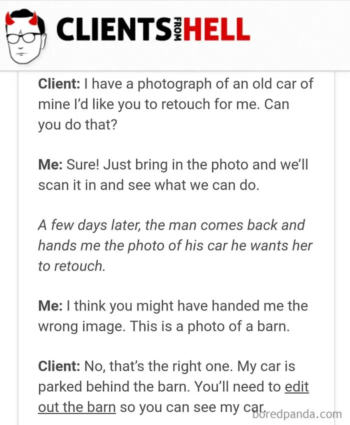You Think Your Job Sucks? Then Take A Look At These 113 Real Conversations With Clients From Hell