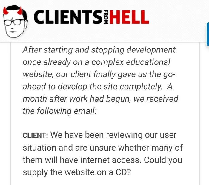 You Think Your Job Sucks? Then Take A Look At These 113 Real Conversations With Clients From Hell